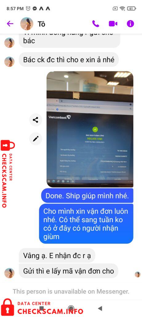 Bằng chứng chống lại To Van Hoan