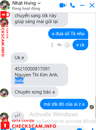 Bằng chứng chống lại Nguyen Thi Kim Anh