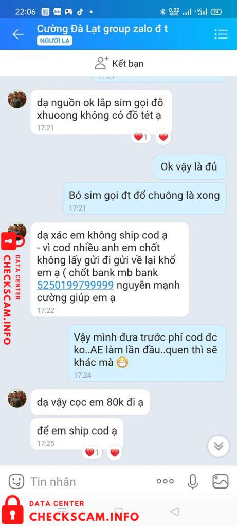 Preuves contre Nguyễn Mạnh Cường