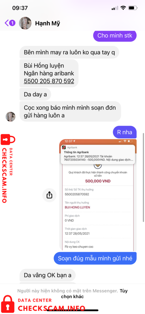 Preuves contre Bùi Hồng Luyện