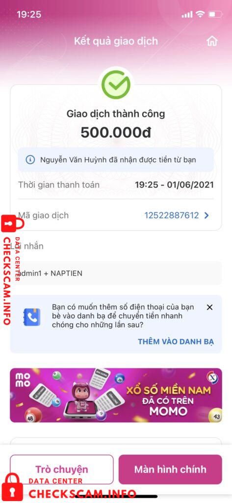Evidência contra Nguyễn Văn Hùng