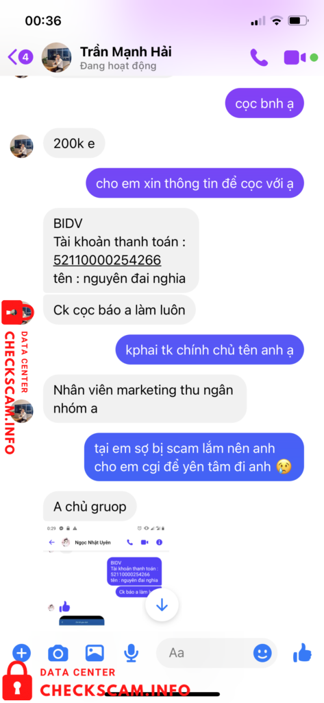 Preuves contre Nguyen Dai Nghia