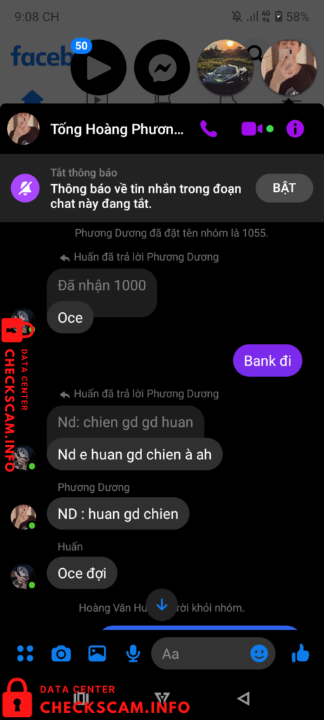 Preuves contre Hoàng Văn Huấn