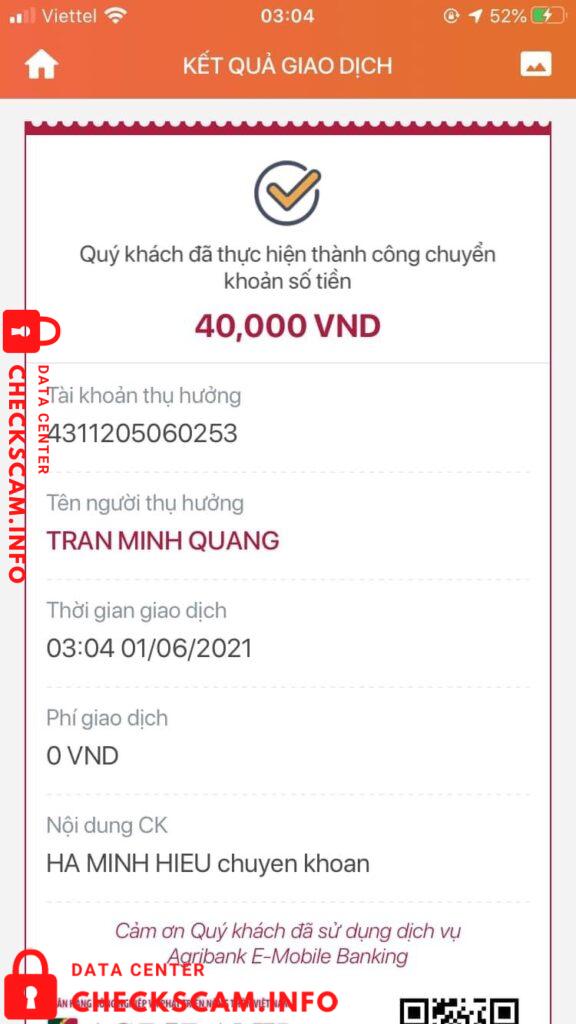 Preuves contre Tran Minh Quang
