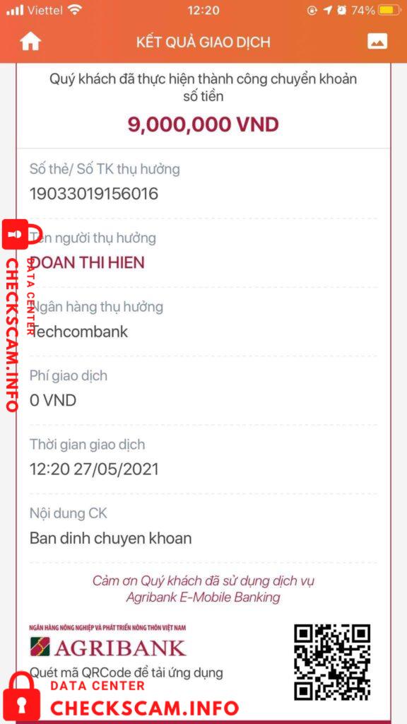 Preuves contre Doan Thi Hien