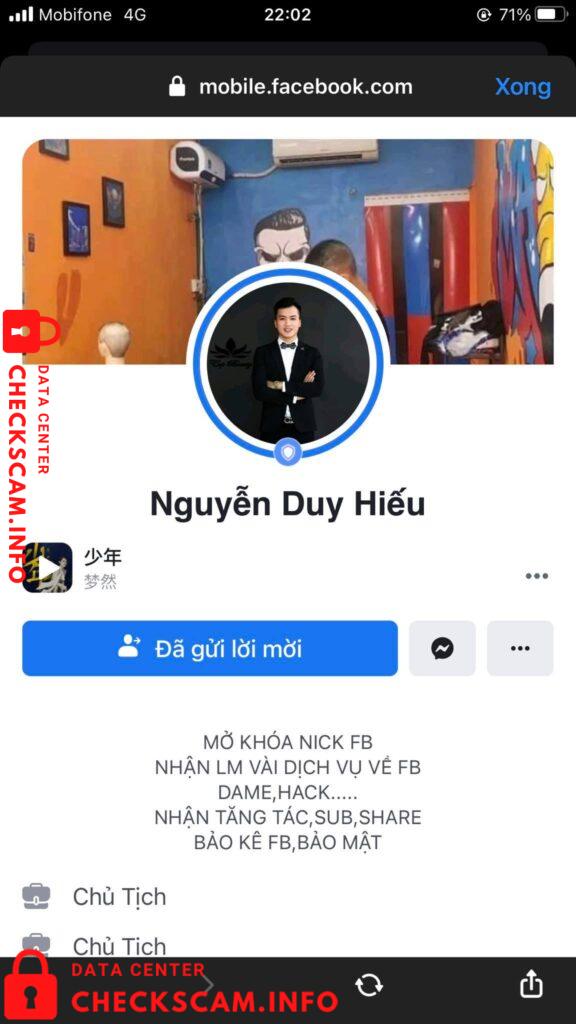 Preuves contre Nguyen Duy Hieu