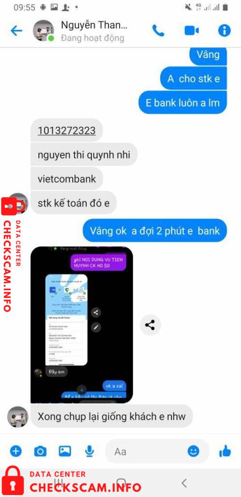 Preuves contre Nguyen Thi Quynh Nhi