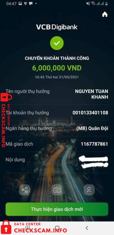 Preuves contre Nguyen Tuan Khanh