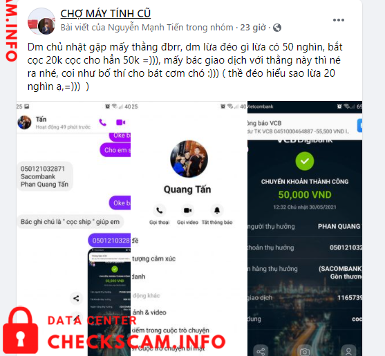 Preuves contre Phan Quang Tan