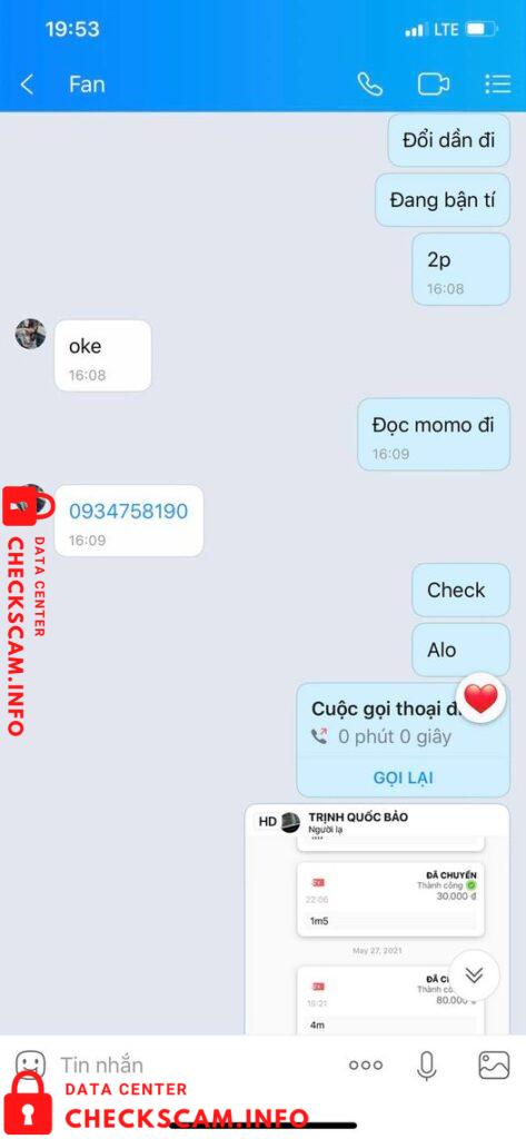 Preuves contre Trịnh Quốc Bảo