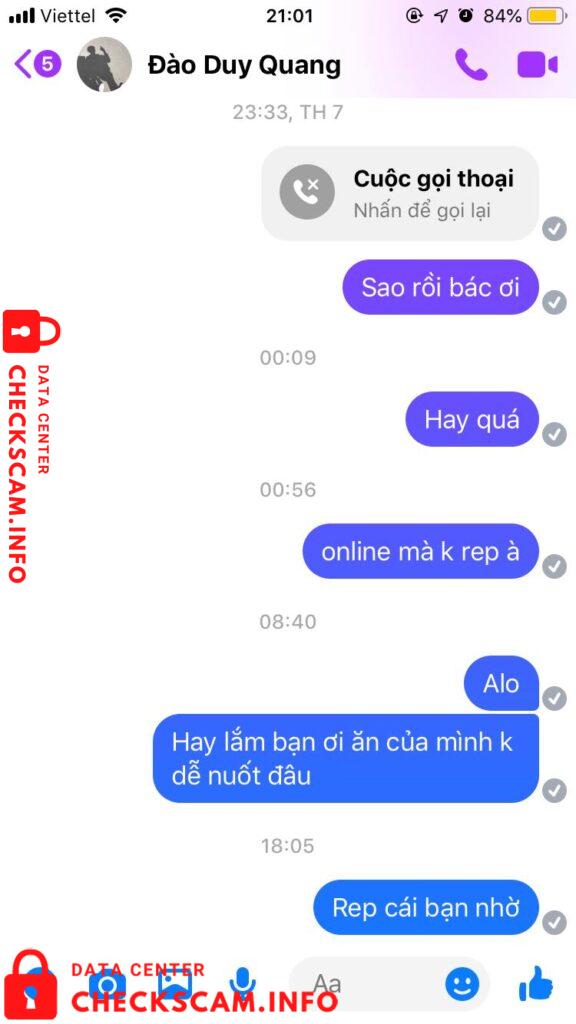 Preuves contre Dao Duy Quang