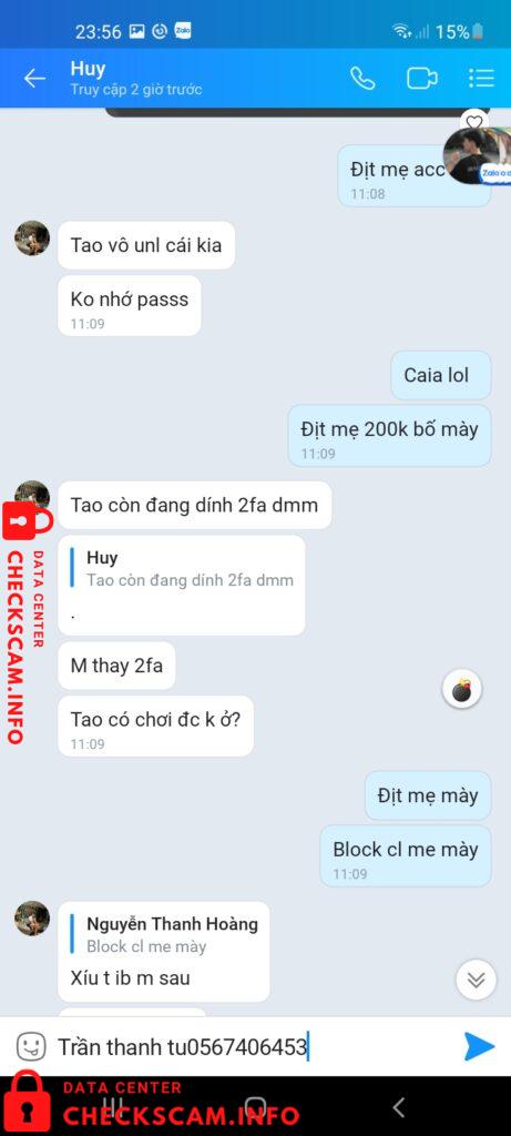 Preuves contre Trần Thanh Tu