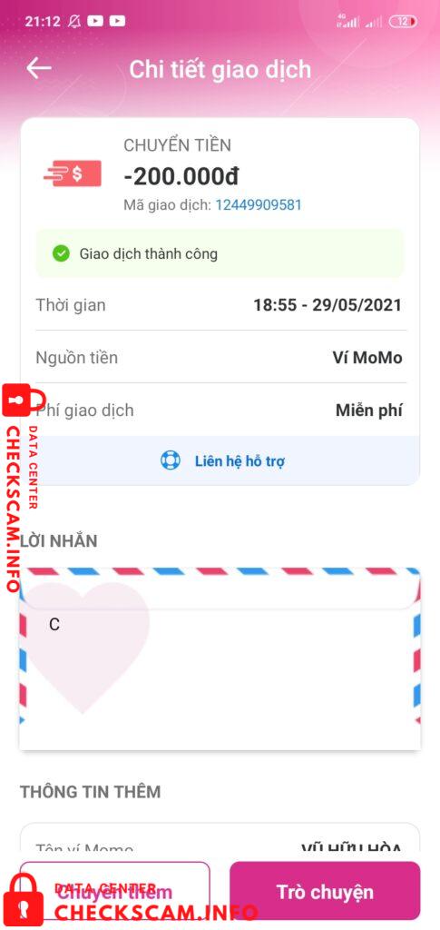 Preuves contre Vu Huu Hoa