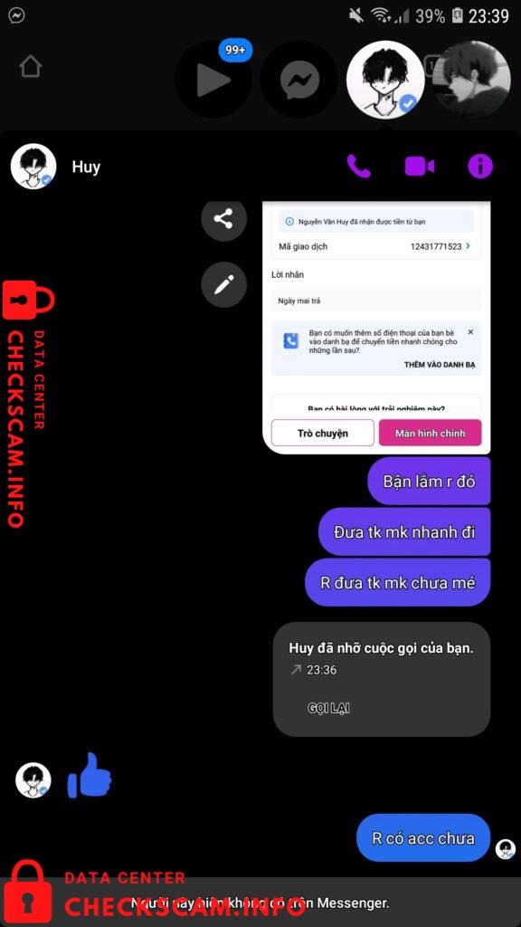 Preuves contre Nguyễn Văn Huy