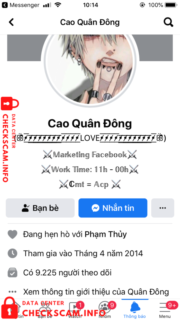 Preuves contre Cao Quân Đông