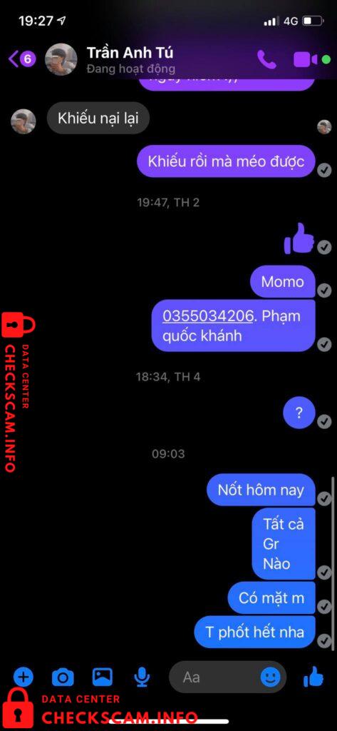 Preuves contre Trần Anh Tú