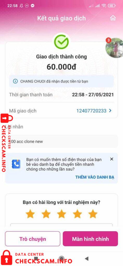 Preuves contre Chang Chuoi