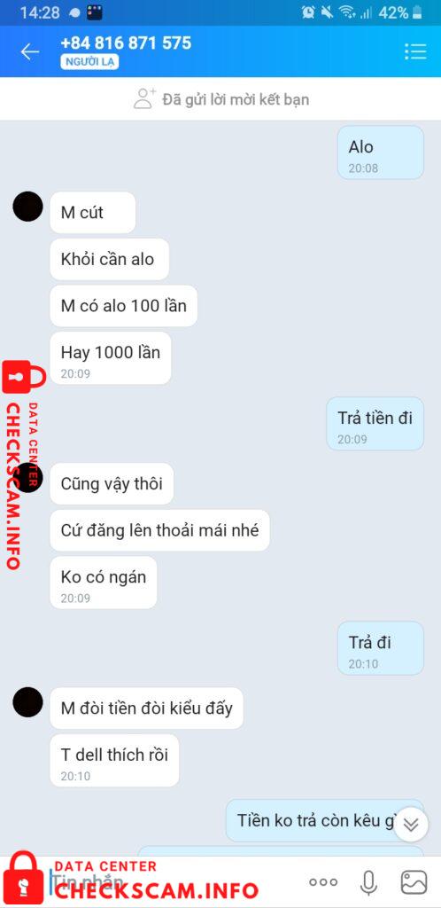 Evidência contra Trần Vũ