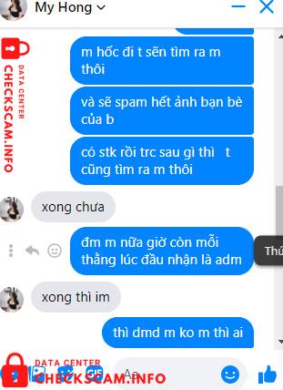Evidência contra Phạm Thị Mỹ Hồng