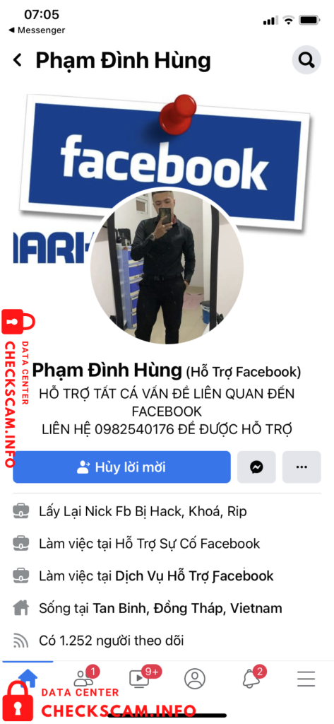 Evidência contra Phạm Đình Hùng