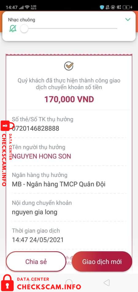 Preuves contre Nguyễn Hồng Sơn