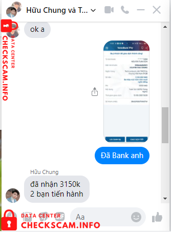 Evidência contra Nguyễn Hữu Chung
