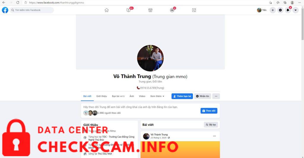 Evidência contra Nguyen Thanh Trung