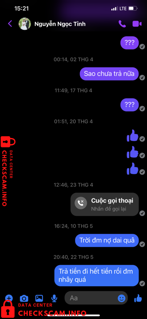 Evidência contra Nguyễn Ngọc Tỉnh