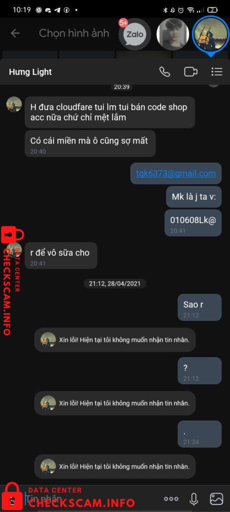 Preuves contre Hưng Light