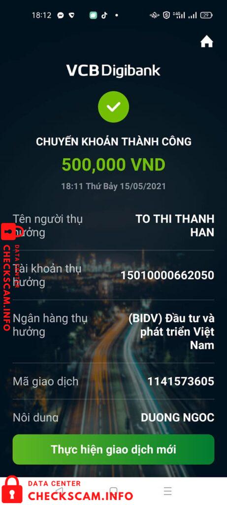 Preuves contre To Thi Thanh Han