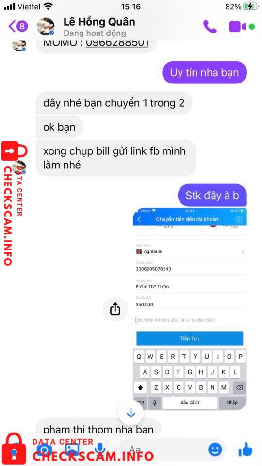 Preuves contre Pham Thi Thom