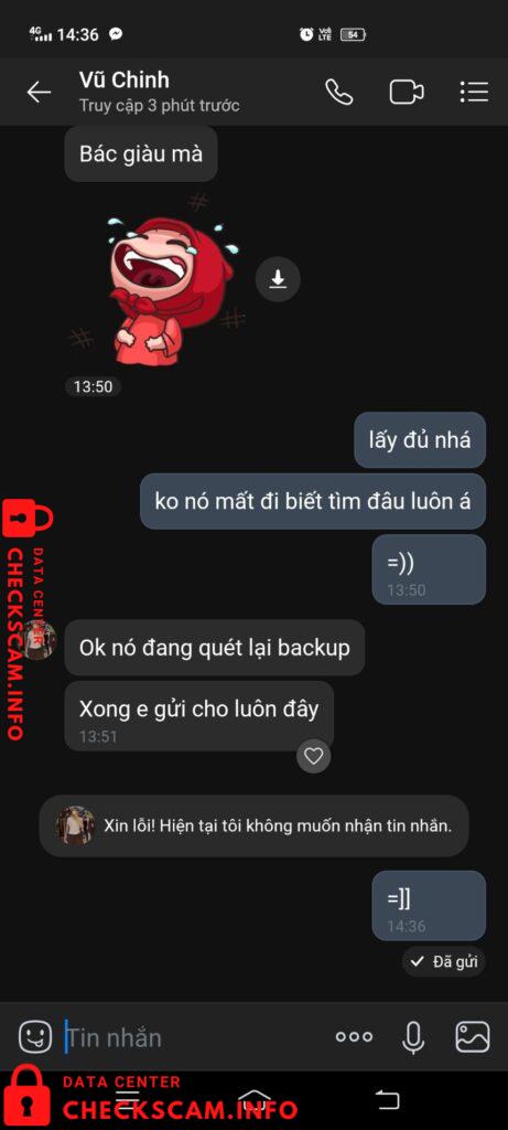 Preuves contre Tran Vu Chinh