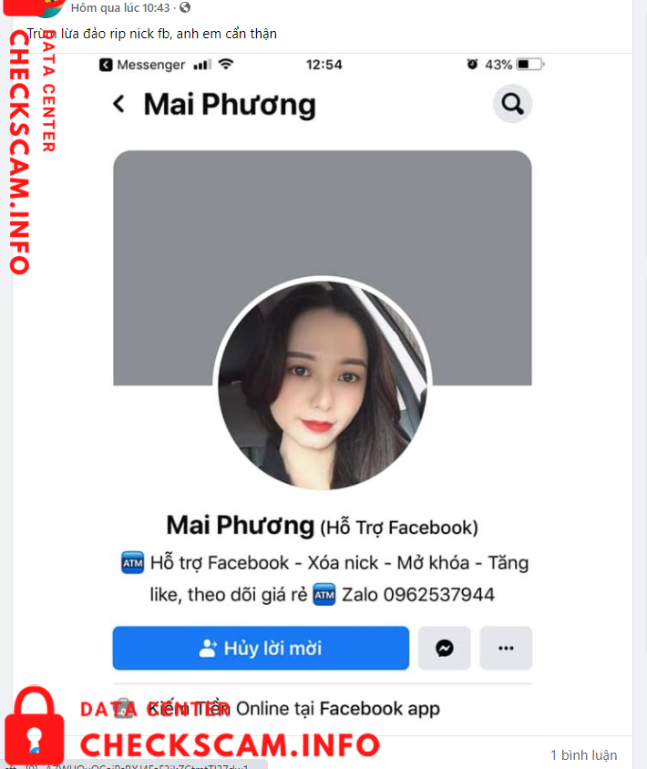 Preuves contre Nguyen Thi Mai Phuong