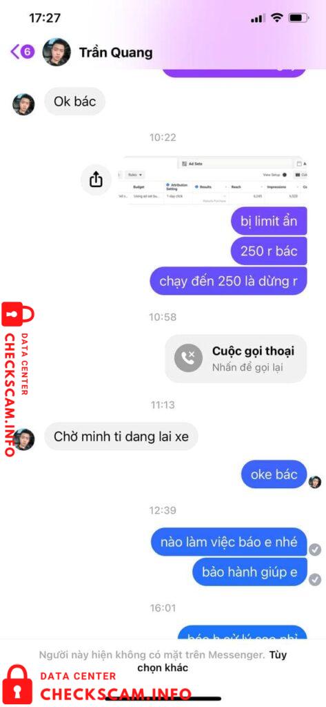 Preuves contre Trần Huy Quang