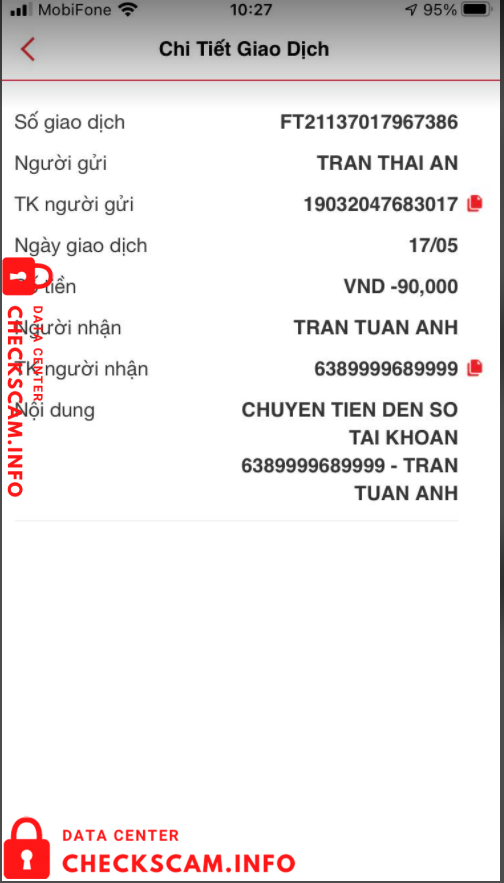 Preuves contre Tran Tuan Anh