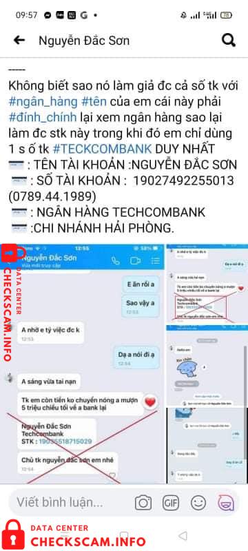 Preuves contre Nguyễn Đắc Sơn