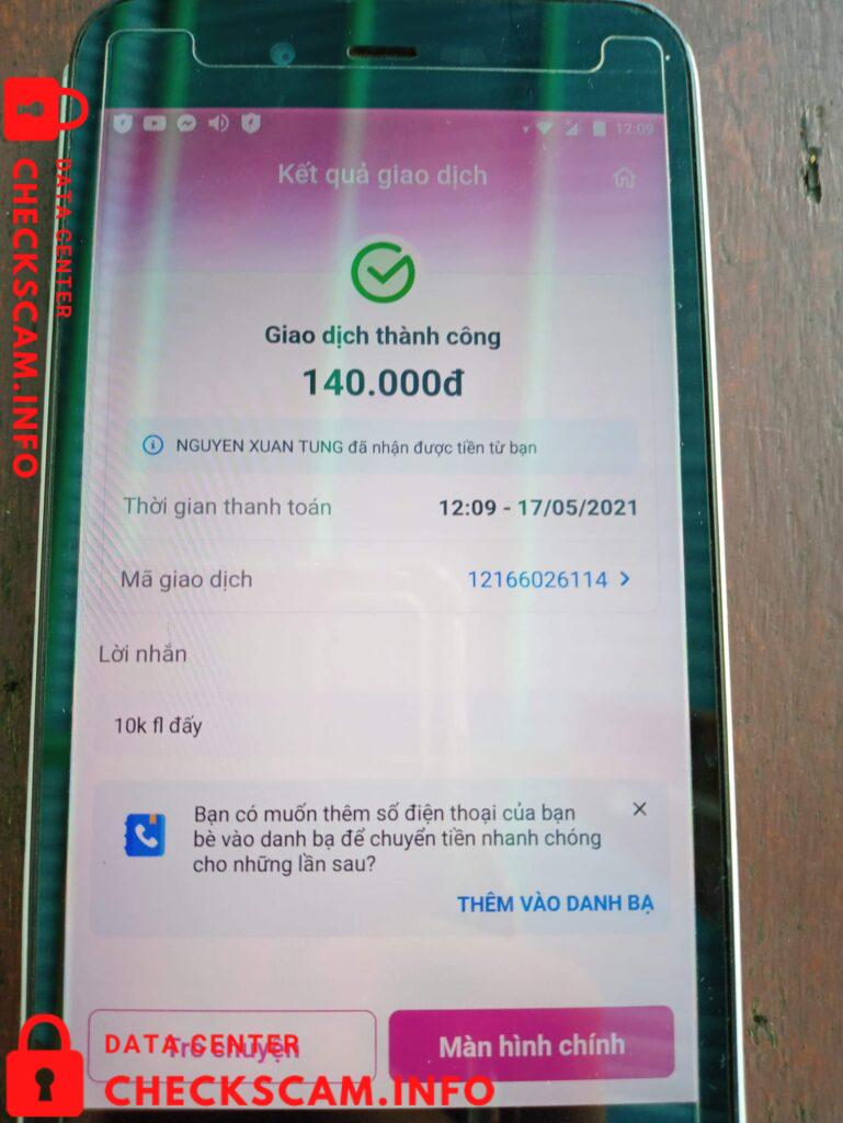 Preuves contre Nguyễn Xuân Tùng