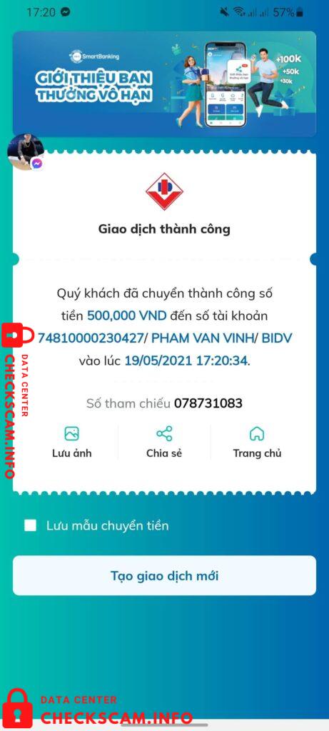 Preuves contre Pham Van Vinh