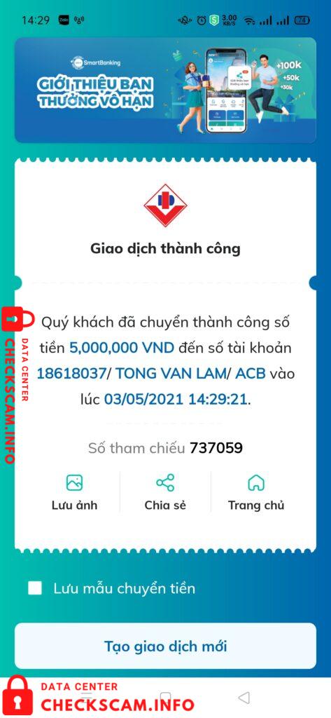 Bằng chứng chống lại App Sendofpt Lừa đảo