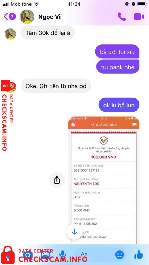 Bằng chứng chống lại Nguyen Thi Loc