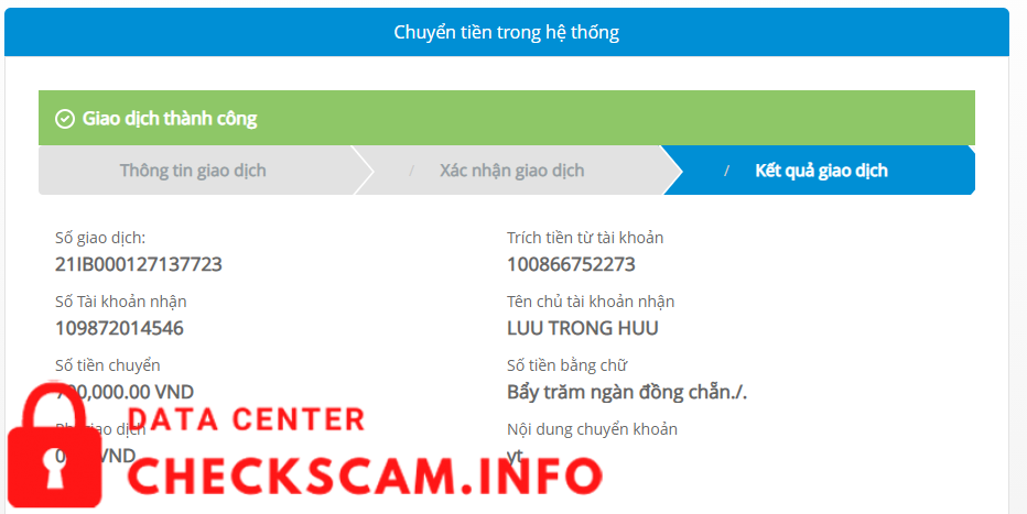 Preuves contre Lưu Trọng Hữu