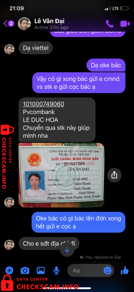 Evidência contra Lê Đức Hoà
