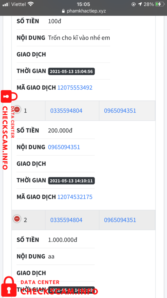 Ebidensya laban sa Vũ Bảo Long