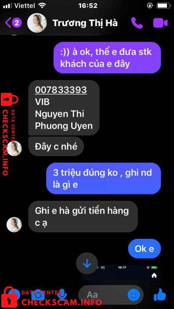 Evidence against Nguyen Thi Phuong Uyen