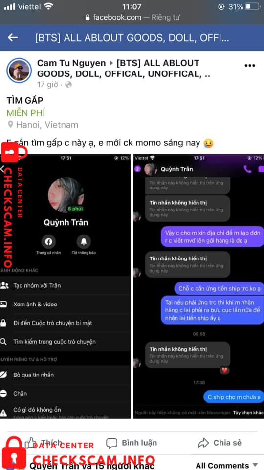 Evidence against Nguyen Thi Thuy Hang