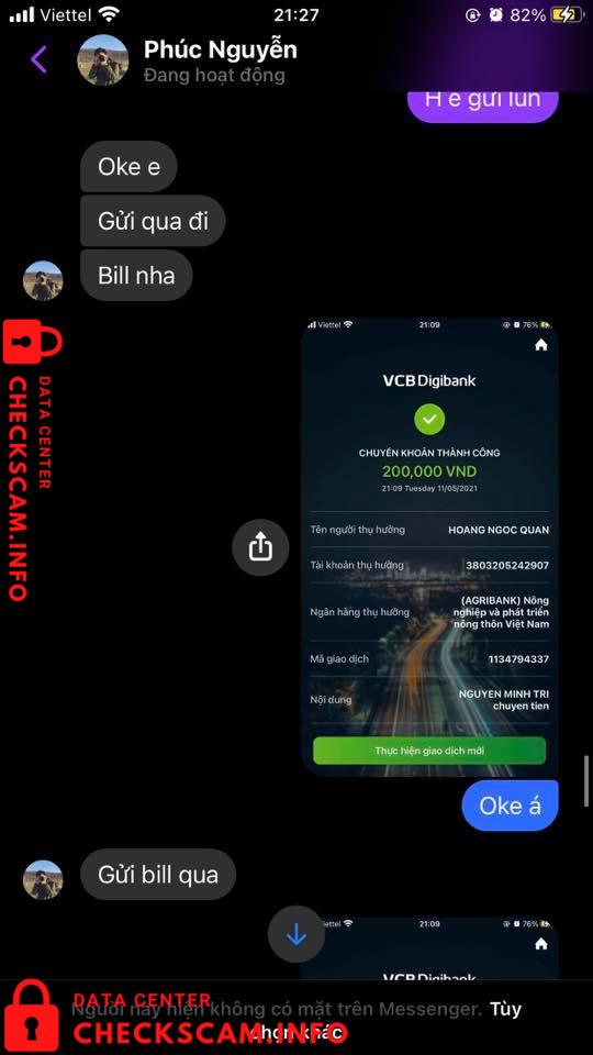 Evidence against Hoang Ngoc Quan