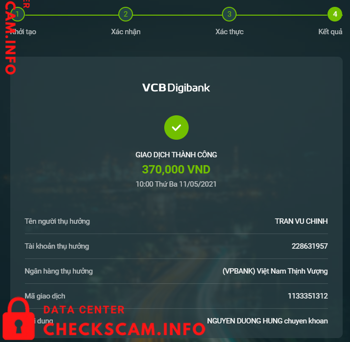 Evidence against Trần Vũ Chính