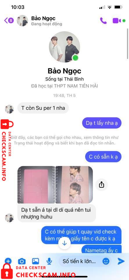 Evidence against Nguyen Hong Ngoc