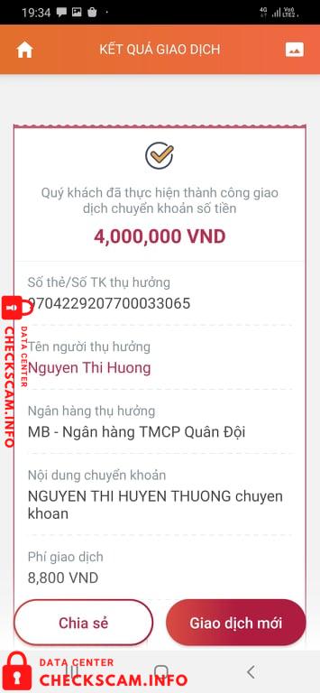Evidence against Nguyen Thi Huong