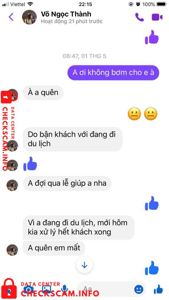 Evidence against Võ Ngọc Thành